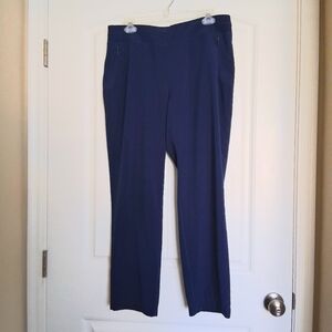 Chico's Zenergy Active Stretch Pull-on Pants Women's Sz 8 Blue